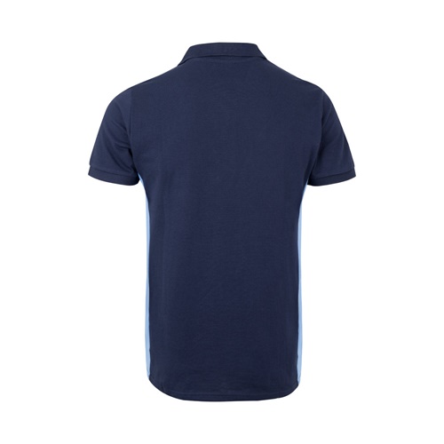 VL SUPAY. Polo piqué bicolor (180g/m²) manga curta, em algodão (60%) e poliéster (40%)