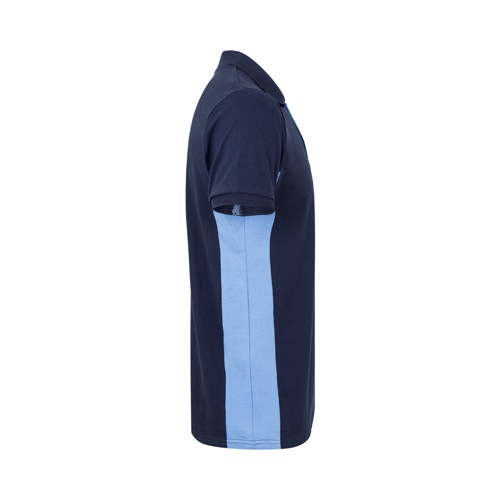 VL SUPAY. Polo piqué bicolor (180g/m²) manga curta, em algodão (60%) e poliéster (40%)
