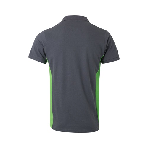 VL SUPAY. Polo piqué bicolor (180g/m²) manga curta, em algodão (60%) e poliéster (40%)