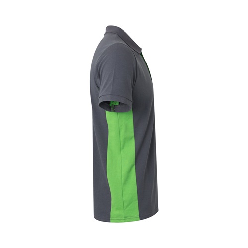 VL SUPAY. Polo piqué bicolor (180g/m²) manga curta, em algodão (60%) e poliéster (40%)