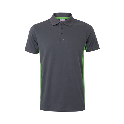 VL SUPAY. Polo piqué bicolor (180g/m²) manga curta, em algodão (60%) e poliéster (40%)