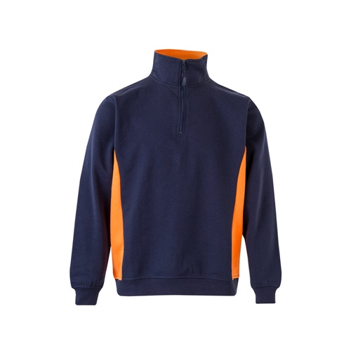 VL SVAROG. Sweatshirt de felpo bicolor (260g/m²), em poliéster (65%) e algodão (35%)