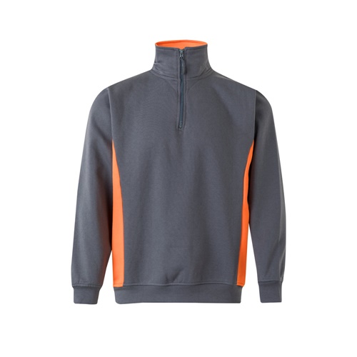 VL SVAROG. Sweatshirt de felpo bicolor (260g/m²), em poliéster (65%) e algodão (35%)