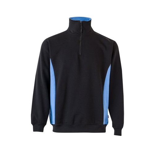 VL SVAROG. Sweatshirt de felpo bicolor (260g/m²), em poliéster (65%) e algodão (35%)
