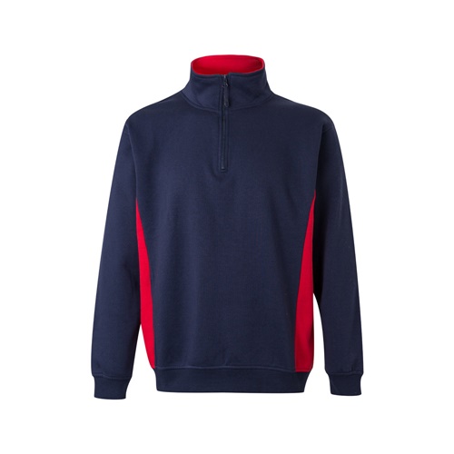 VL SVAROG. Sweatshirt de felpo bicolor (260g/m²), em poliéster (65%) e algodão (35%)