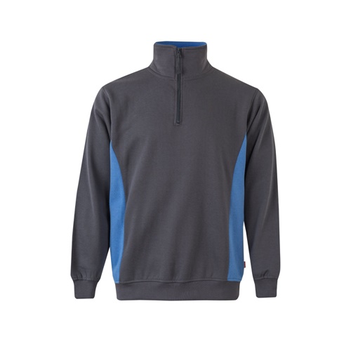 VL SVAROG. Sweatshirt de felpo bicolor (260g/m²), em poliéster (65%) e algodão (35%)