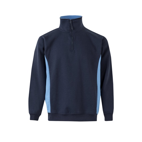 VL SVAROG. Sweatshirt de felpo bicolor (260g/m²), em poliéster (65%) e algodão (35%)