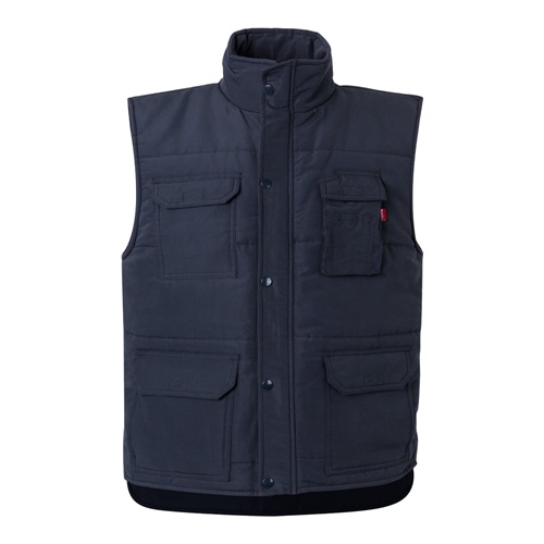 VL MEFITIS. Colete acolchoado multibolsos (220g/m²), em poliéster (100%)
