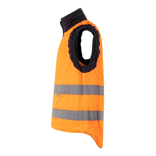 VL DIANA. Colete acolchoado (220g/m²), reversível e multibolsos, em poliéster (100%), com fecho de correr e puxador reversível