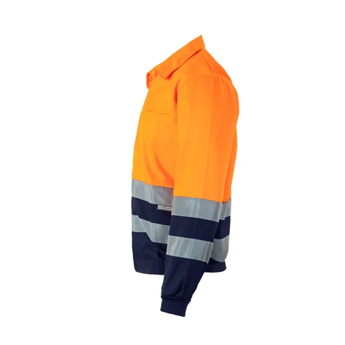VL NEPTUNE. Casaco bicolor de sarja (210g/m²) em poliéster (80%) e algodão (20%)