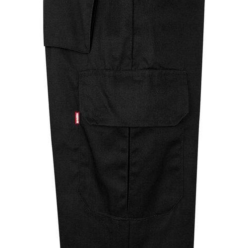 VL ATHENA. Calças bicolor em sarja (210g/m²), forradas, multibolsos, em algodão (20%) e poliéster (80%)