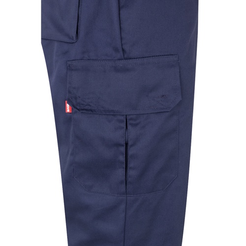 VL ATHENA. Calças bicolor em sarja (210g/m²), forradas, multibolsos, em algodão (20%) e poliéster (80%)