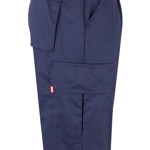 VL ATHENA. Calças bicolor em sarja (210g/m²), forradas, multibolsos, em algodão (20%) e poliéster (80%)