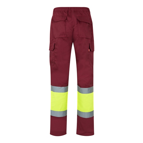 VL ATHENA. Calças bicolor em sarja (210g/m²), forradas, multibolsos, em algodão (20%) e poliéster (80%)