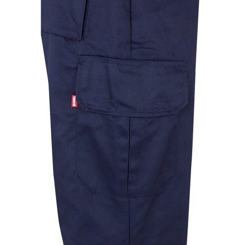 VL POSEIDON. Calças bicolor em sarja multibolsos (210g/m²), em algodão (20%) e poliéster (80%)