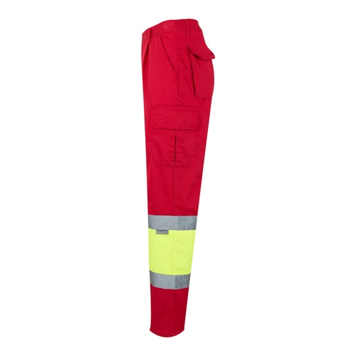 VL POSEIDON. Calças bicolor em sarja multibolsos (210g/m²), em algodão (20%) e poliéster (80%)