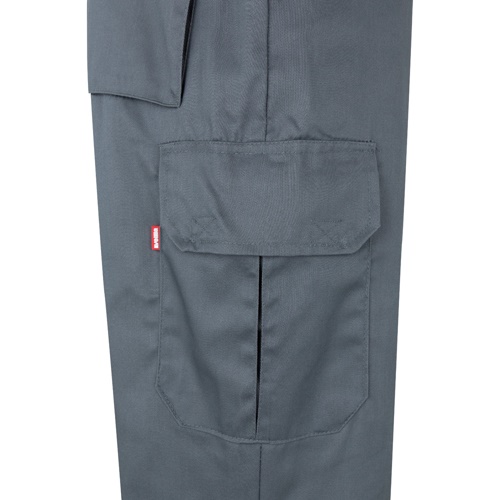 VL POSEIDON. Calças bicolor em sarja multibolsos (210g/m²), em algodão (20%) e poliéster (80%)