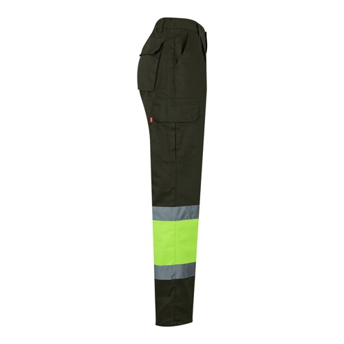 VL POSEIDON. Calças bicolor em sarja multibolsos (210g/m²), em algodão (20%) e poliéster (80%)