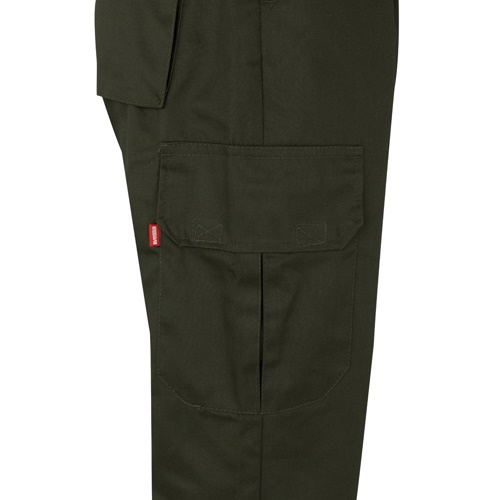VL POSEIDON. Calças bicolor em sarja multibolsos (210g/m²), em algodão (20%) e poliéster (80%)