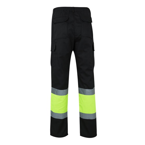 VL POSEIDON LARGE. Calças bicolor em sarja multibolsos (210g/m²), em algodão (20%) e poliéster (80%)