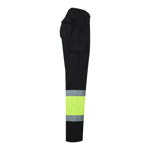 VL POSEIDON LARGE. Calças bicolor em sarja multibolsos (210g/m²), em algodão (20%) e poliéster (80%)