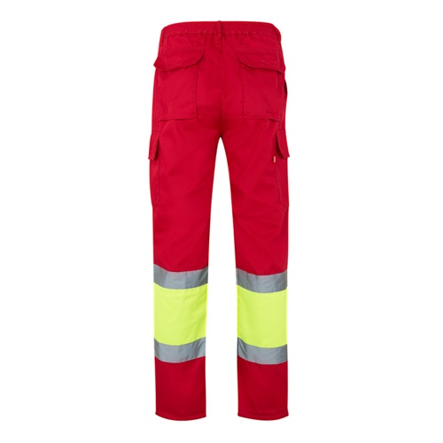 VL POSEIDON LARGE. Calças bicolor em sarja multibolsos (210g/m²), em algodão (20%) e poliéster (80%)