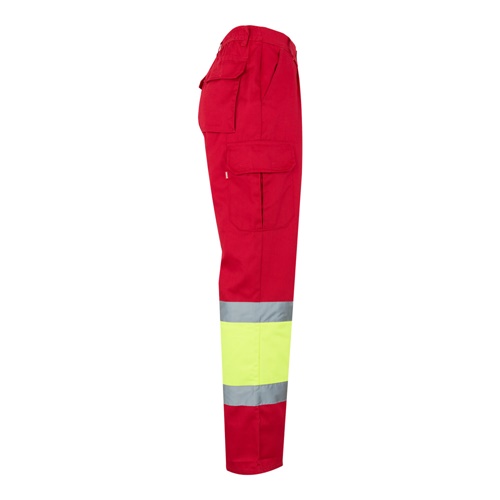 VL POSEIDON LARGE. Calças bicolor em sarja multibolsos (210g/m²), em algodão (20%) e poliéster (80%)