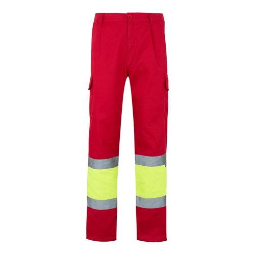 VL POSEIDON LARGE. Calças bicolor em sarja multibolsos (210g/m²), em algodão (20%) e poliéster (80%)