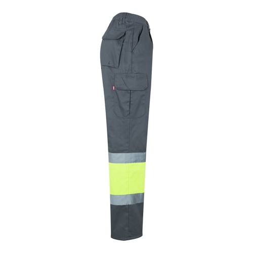VL POSEIDON LARGE. Calças bicolor em sarja multibolsos (210g/m²), em algodão (20%) e poliéster (80%)
