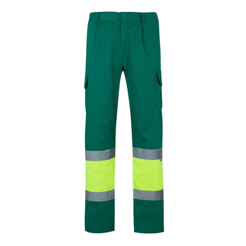 VL POSEIDON LARGE. Calças bicolor em sarja multibolsos (210g/m²), em algodão (20%) e poliéster (80%)