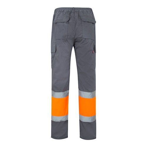 VL POSEIDON LARGE. Calças bicolor em sarja multibolsos (210g/m²), em algodão (20%) e poliéster (80%)