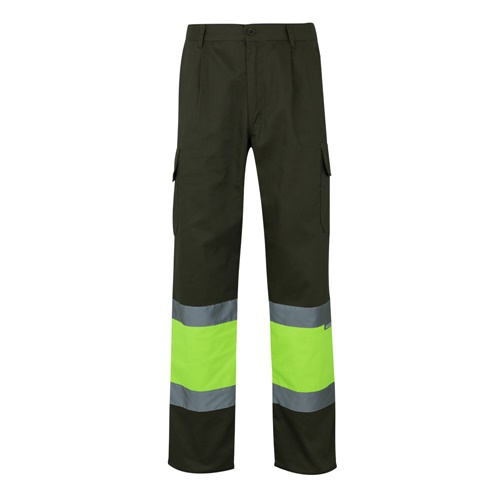 VL POSEIDON LARGE. Calças bicolor em sarja multibolsos (210g/m²), em algodão (20%) e poliéster (80%)