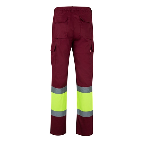 VL POSEIDON LARGE. Calças bicolor em sarja multibolsos (210g/m²), em algodão (20%) e poliéster (80%)