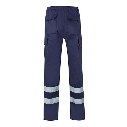 VL ASCLEPIUS. Calças em sarja multibolsos (200g/m²), em algodão (35%) e poliéster (65%)