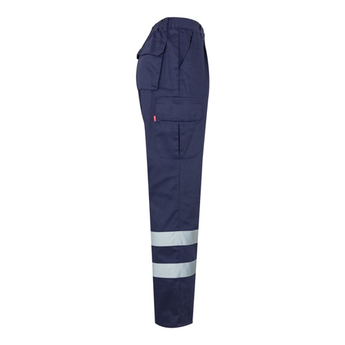 VL ASCLEPIUS. Calças em sarja multibolsos (200g/m²), em algodão (35%) e poliéster (65%)