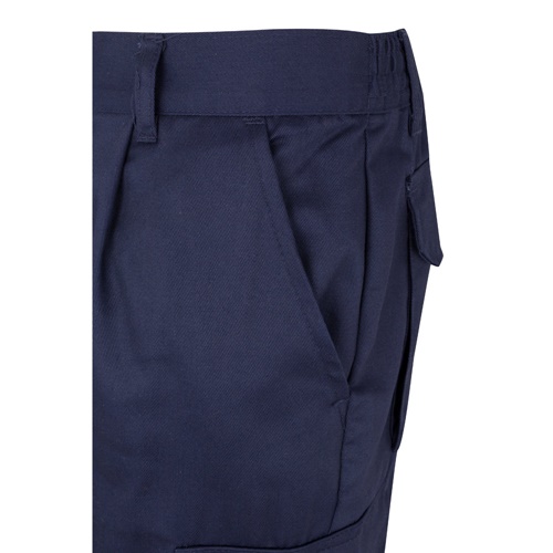 VL ASCLEPIUS. Calças em sarja multibolsos (200g/m²), em algodão (35%) e poliéster (65%)