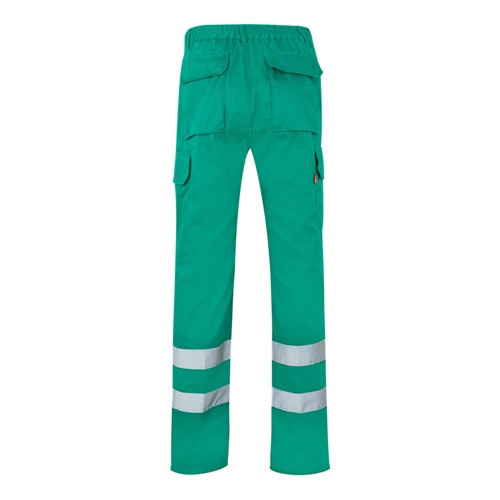 VL ASCLEPIUS. Calças em sarja multibolsos (200g/m²), em algodão (35%) e poliéster (65%)