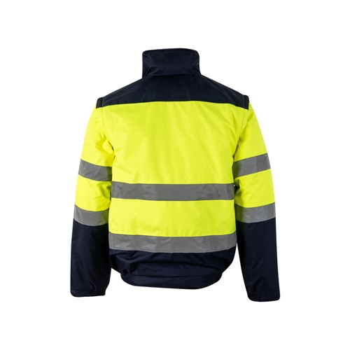 VL JUPITER. Casaco acolchoado bicolor (180g/m²) em poliéster (100%), com recobrimento de PU