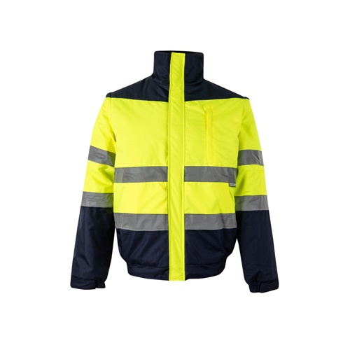 VL JUPITER. Casaco acolchoado bicolor (180g/m²) em poliéster (100%), com recobrimento de PU