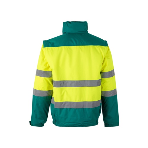 VL JUPITER. Casaco acolchoado bicolor (180g/m²) em poliéster (100%), com recobrimento de PU