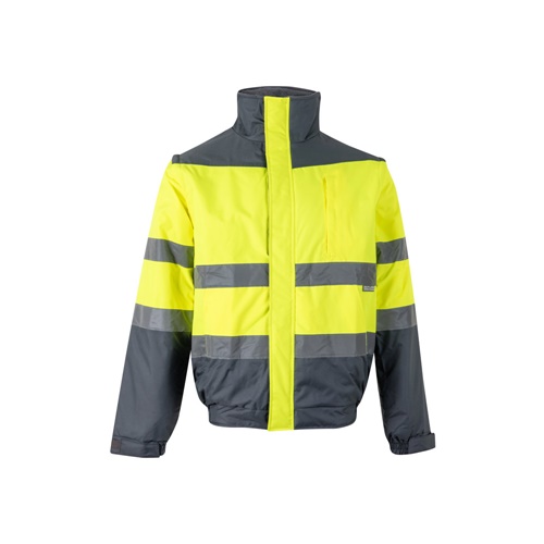 VL JUPITER LARGE. Casaco acolchoado bicolor (180g/m²) em poliéster (100%), com recobrimento de PU