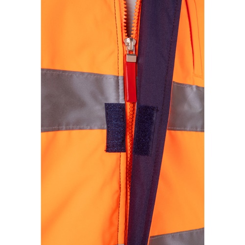 VL JUPITER LARGE. Casaco acolchoado bicolor (180g/m²) em poliéster (100%), com recobrimento de PU