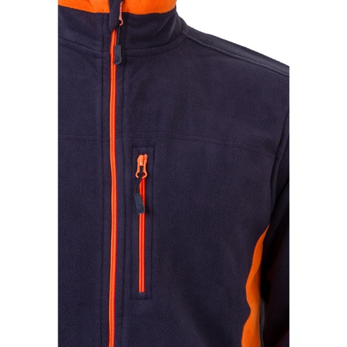 VL GERAS. Casaco polar bicolor (220g/m²) em poliéster (100%)