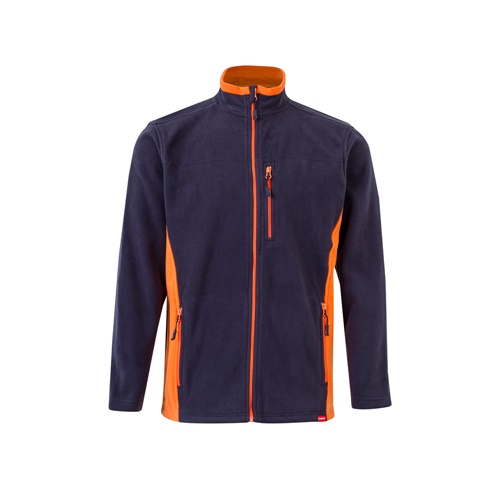 VL GERAS. Casaco polar bicolor (220g/m²) em poliéster (100%)