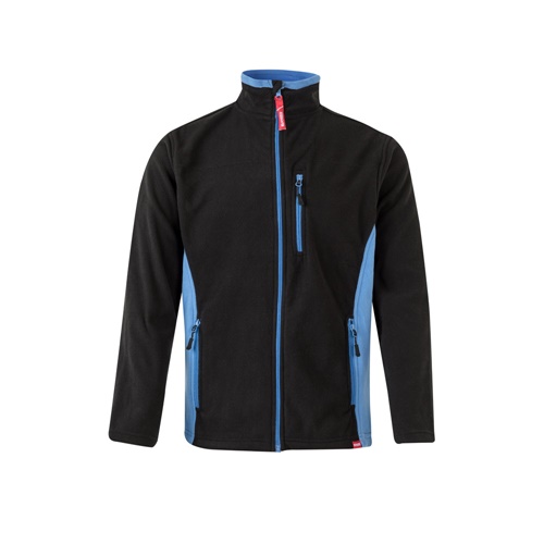 VL GERAS. Casaco polar bicolor (220g/m²) em poliéster (100%)