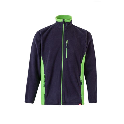 VL GERAS. Casaco polar bicolor (220g/m²) em poliéster (100%)