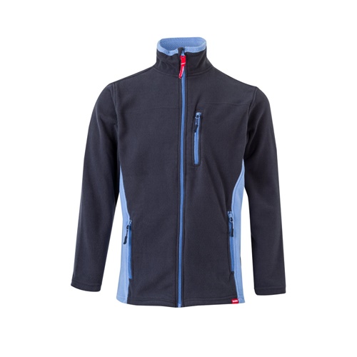 VL GERAS. Casaco polar bicolor (220g/m²) em poliéster (100%)