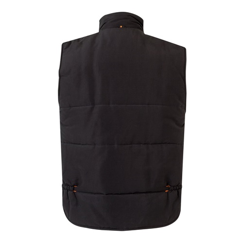 VL NERGAL. Colete acolchoado, bicolor multibolsos (120g/m²), em poliéster (100%)