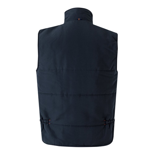 VL NERGAL. Colete acolchoado, bicolor multibolsos (120g/m²), em poliéster (100%)