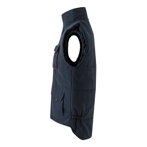 VL NERGAL. Colete acolchoado, bicolor multibolsos (120g/m²), em poliéster (100%)
